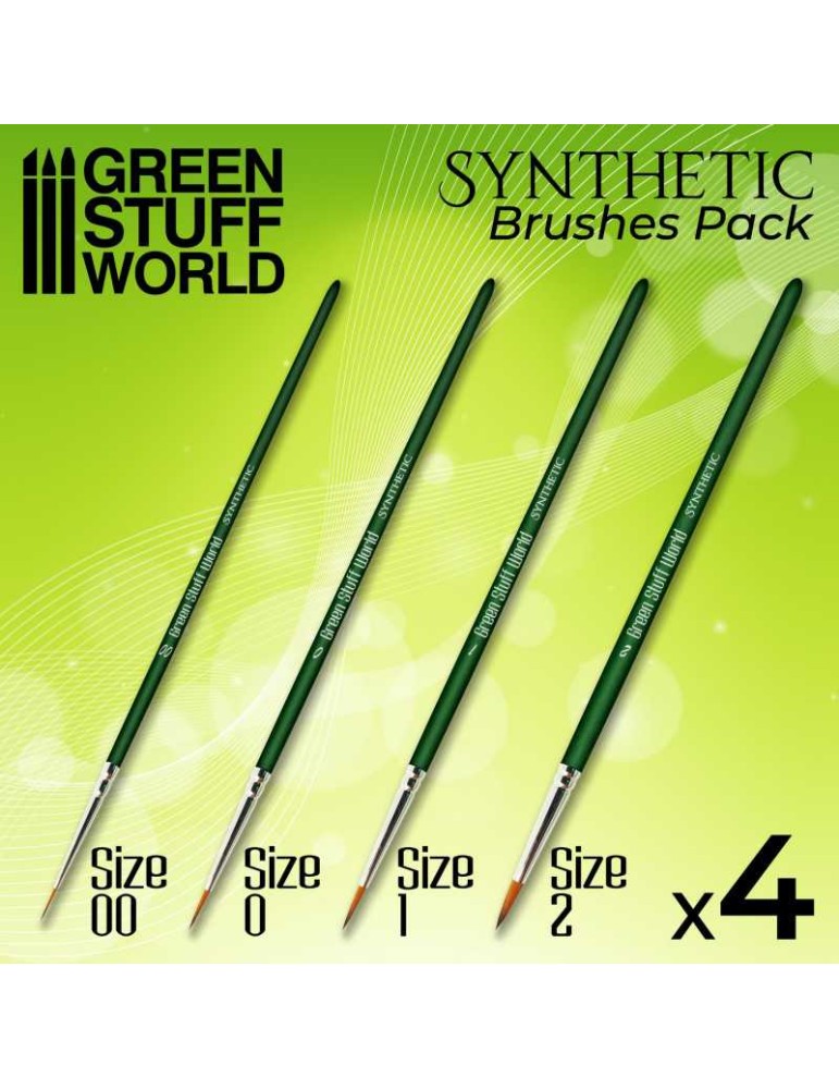 Green series synthetic brush set