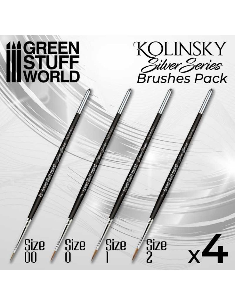 Silver series kolinsky brush set