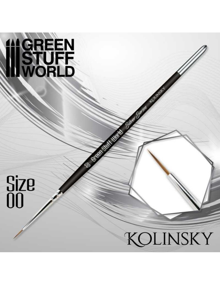 Silver series kolinsky brush - size 00