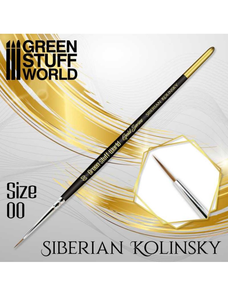 Gold series siberian kolinsky brush - size 00