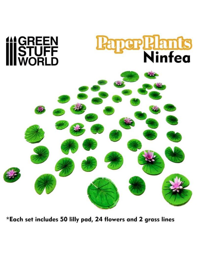 Paper plants - lilly pads