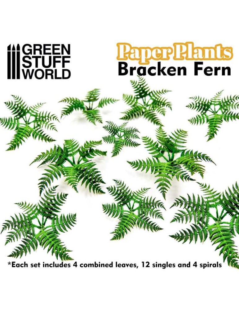 Paper plants - bracken fern