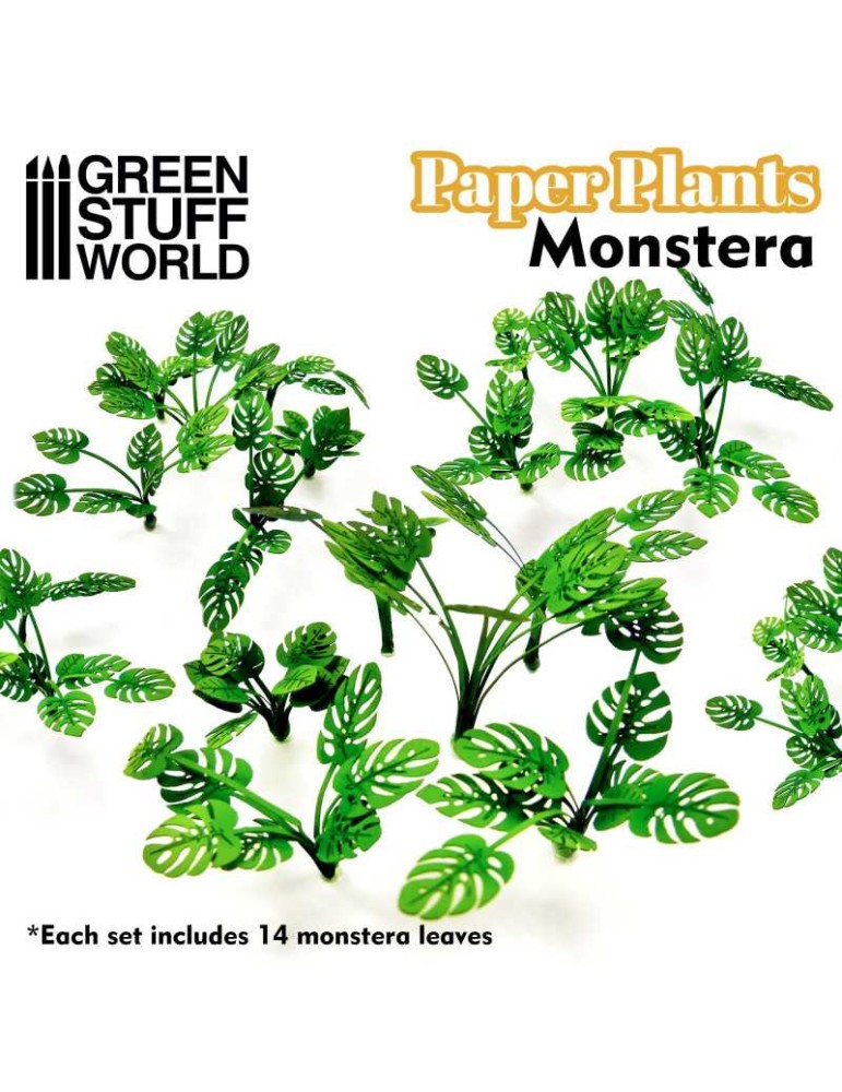 Paper plants - monstera