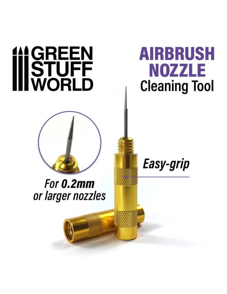 Airbrush nozzle cleaner