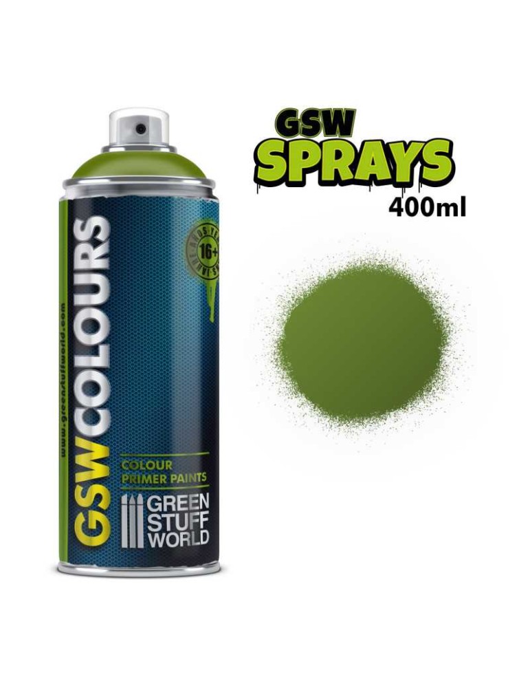 Spray primer colour matt green 400ml