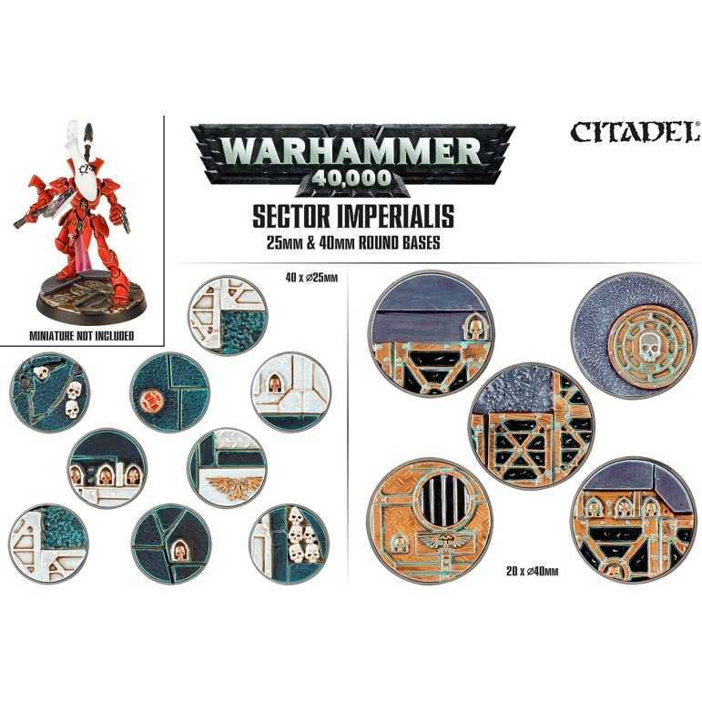 Sector imperialis: 25 & 40mm round bases