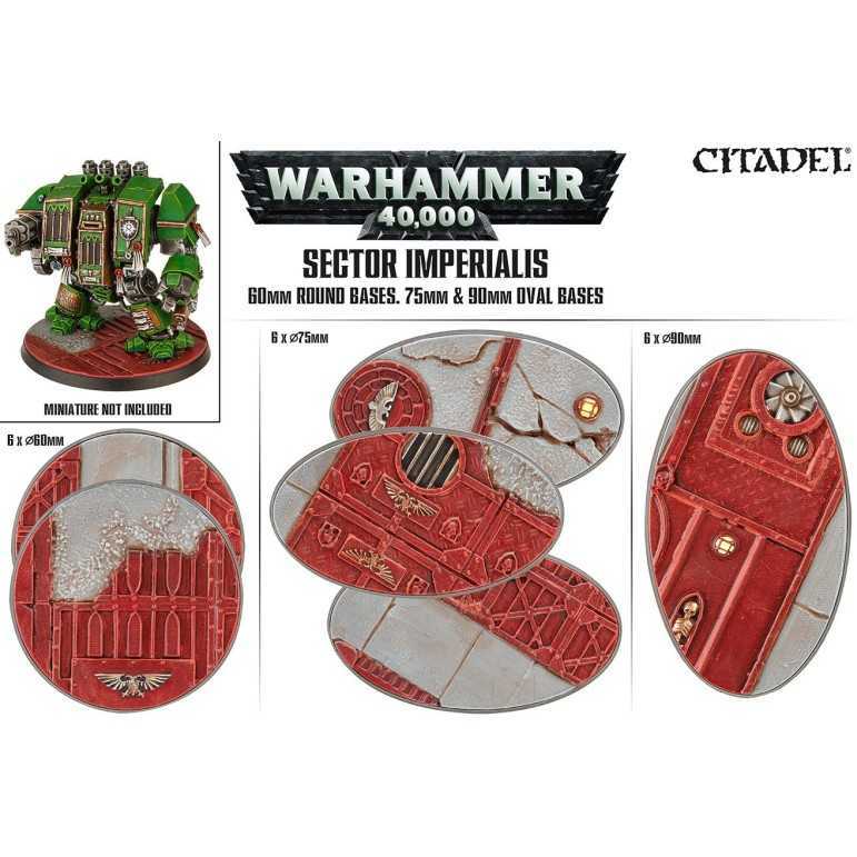 Sector imperialis: 60mm round + 75/90 oval bases