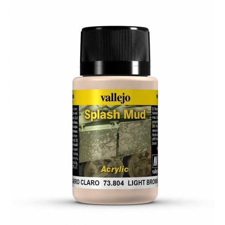 Light brown splash mud