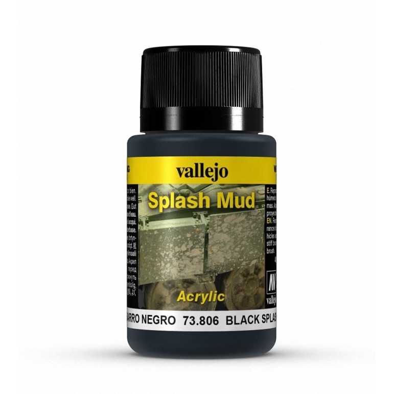 Black splash mud