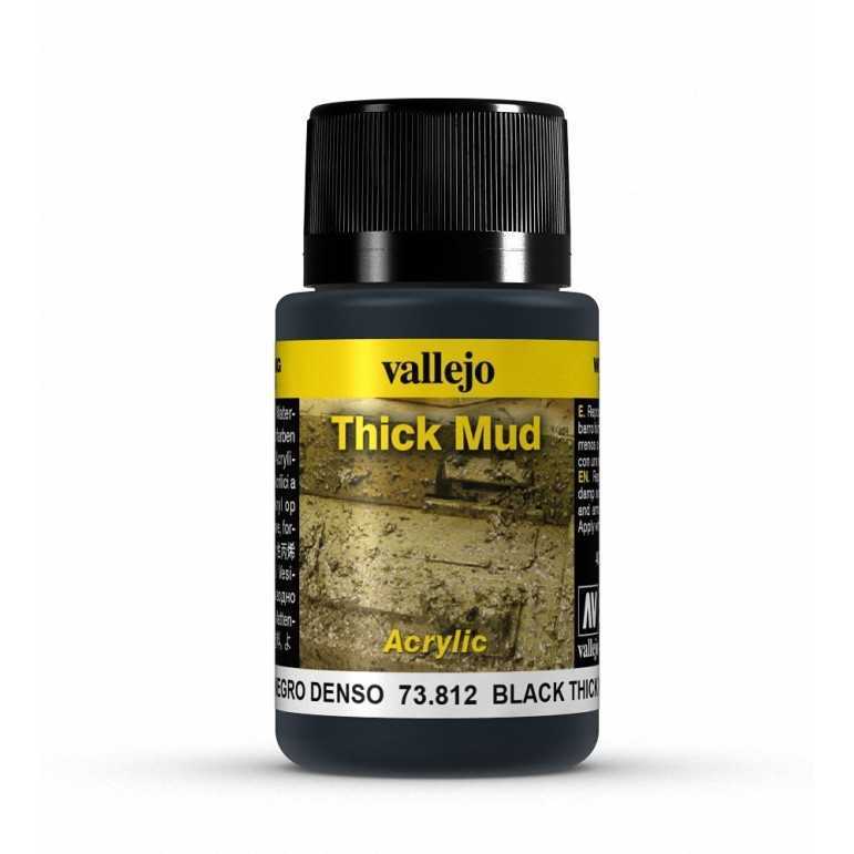 Black thick mud