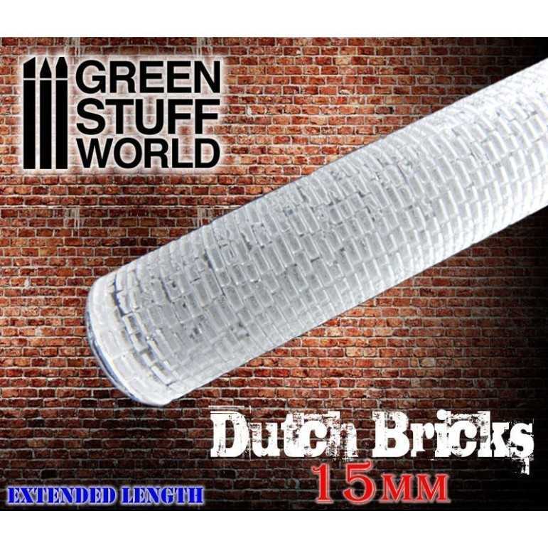 Dutch bricks 15mm rolling pin