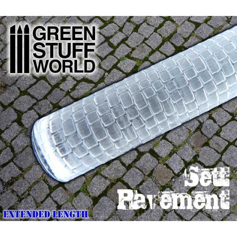 Sett pavement rolling pin