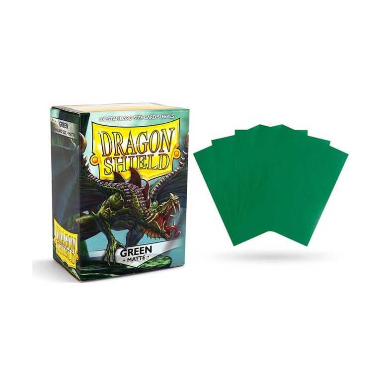 Dragon shield matte sleeves green (100)