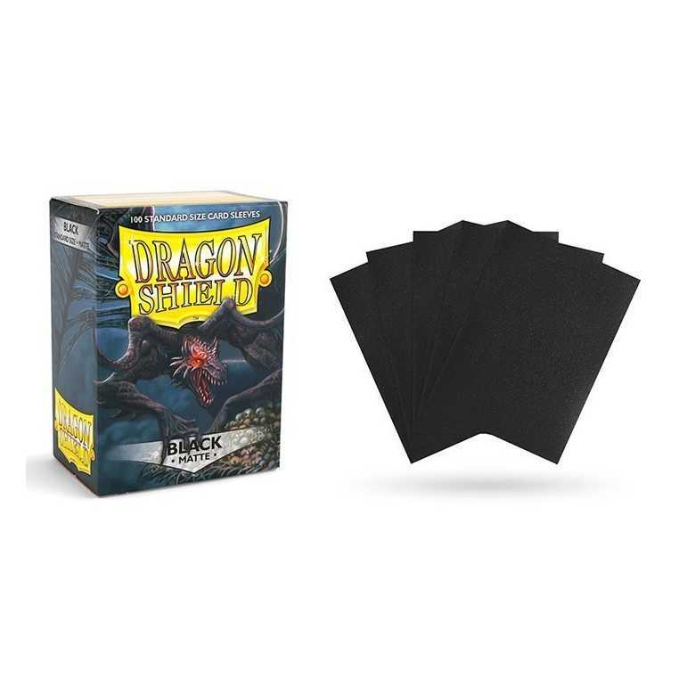 Dragon shield matte black 100 sleeves