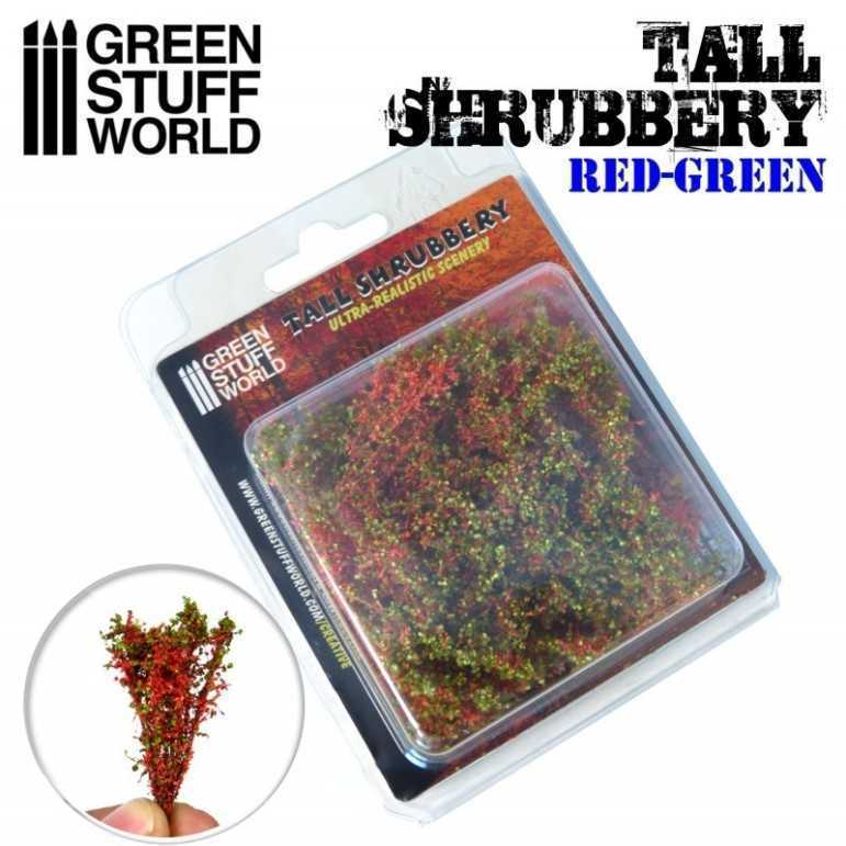 Tall shrubbery red/green