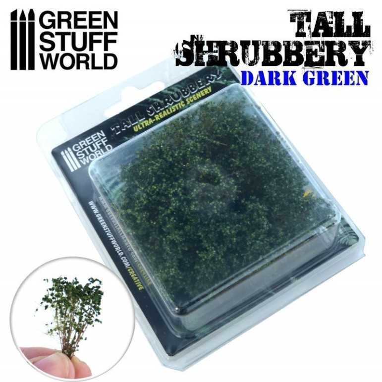 Tall shrubbery dark green