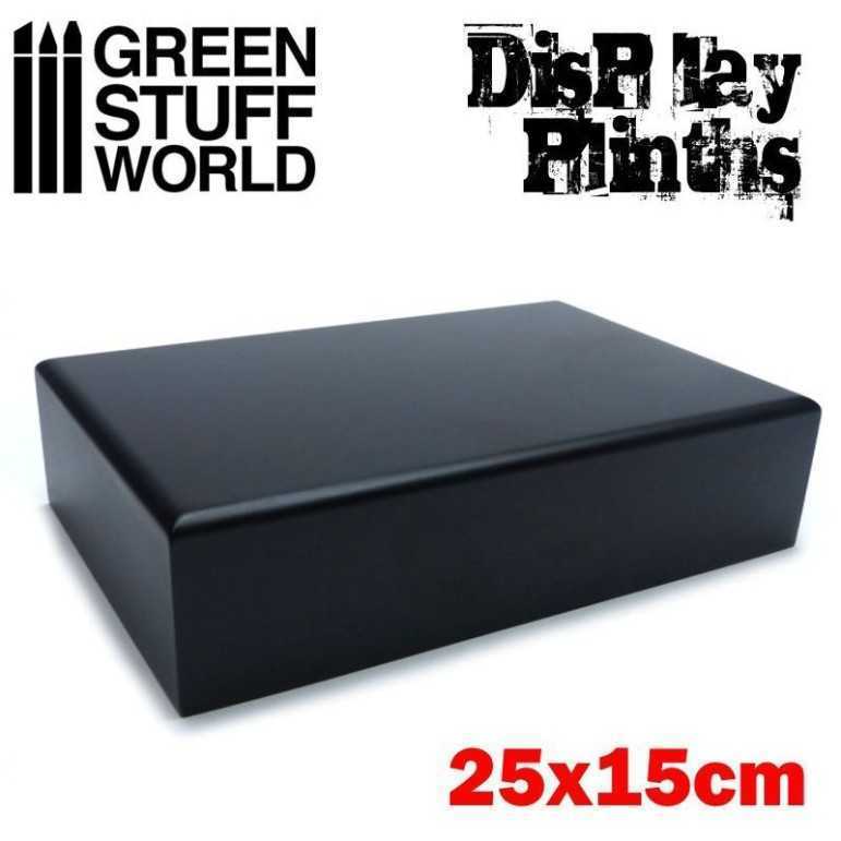 Rectangular plinth 25x15 cm - black