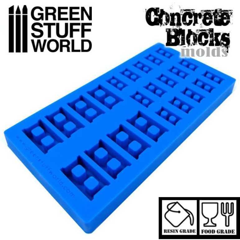 Concrete block silicone mould