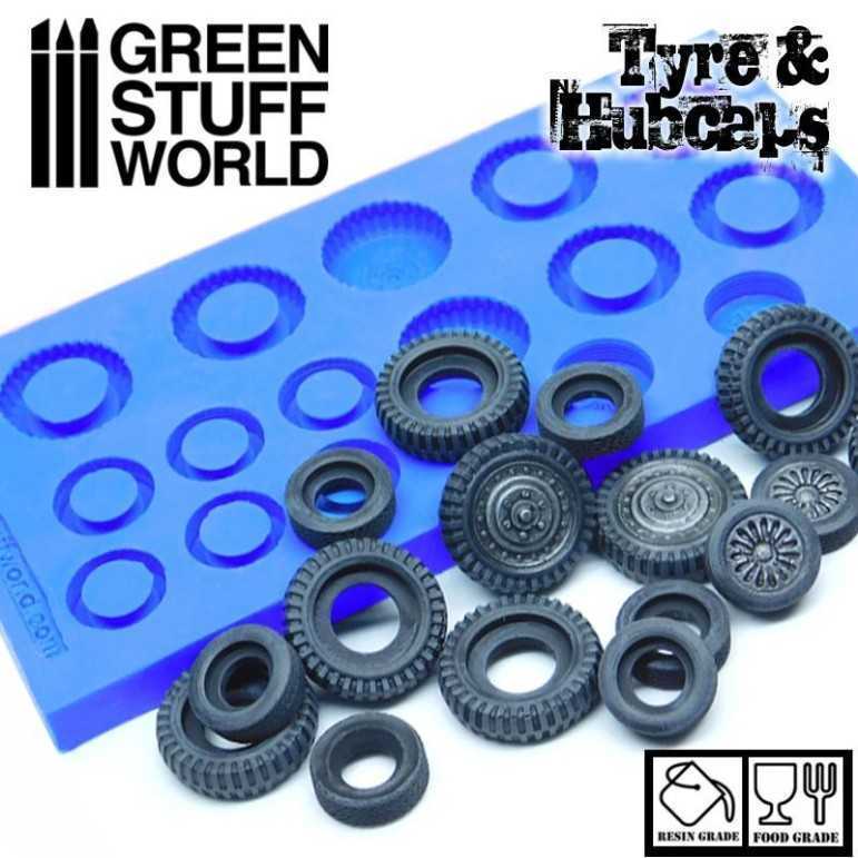 Tyre and hubcap molds