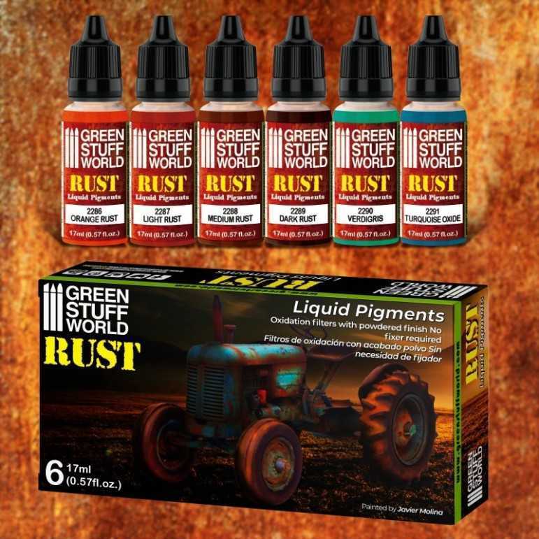 Rust liquid pigments set