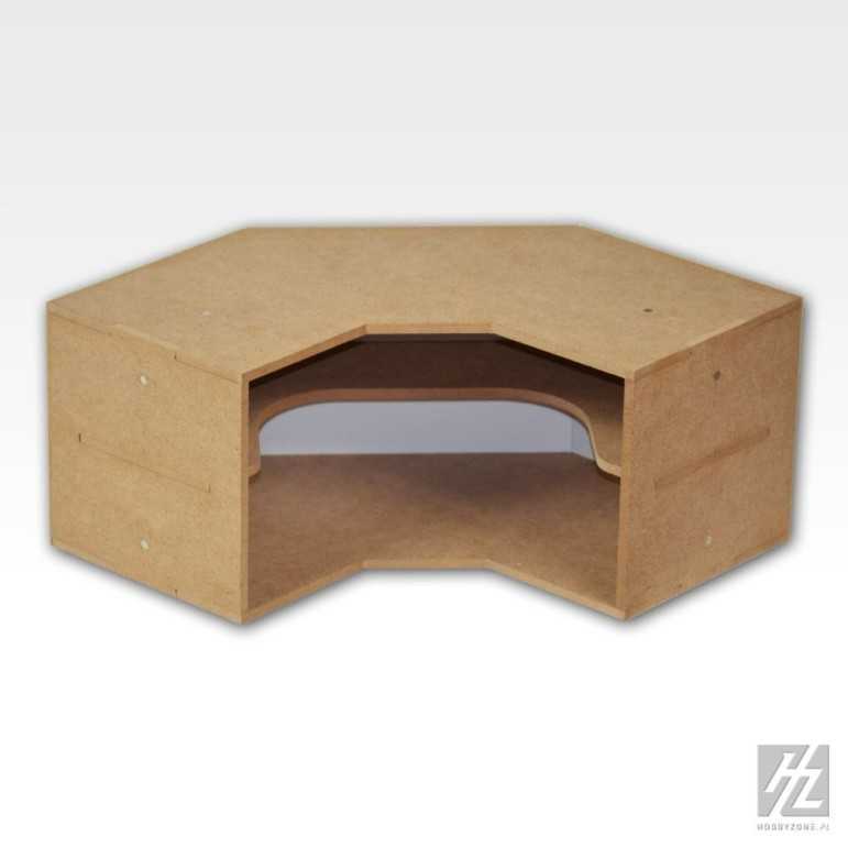 Corner shelves module