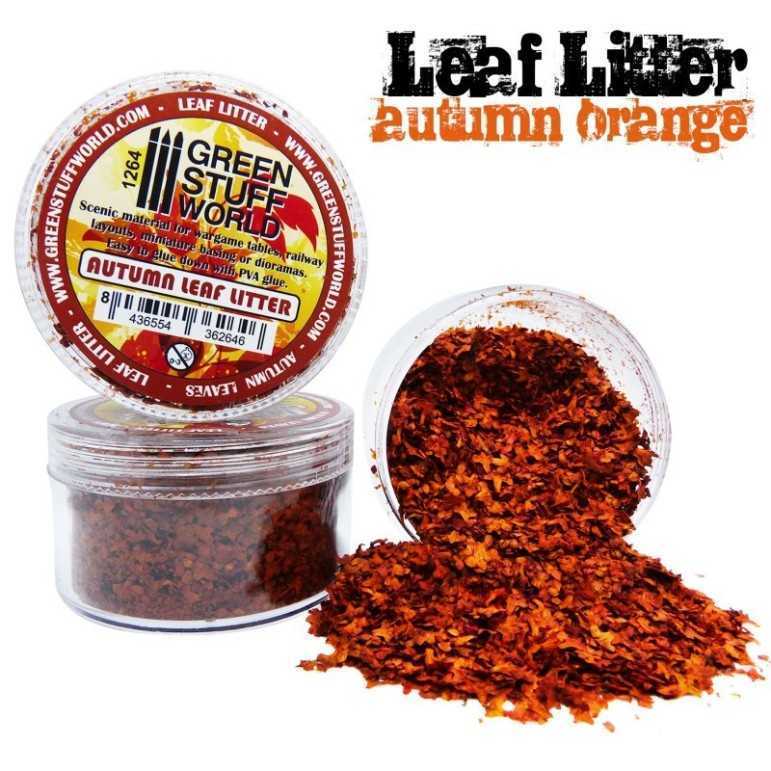 Leaf litter - orange autumn