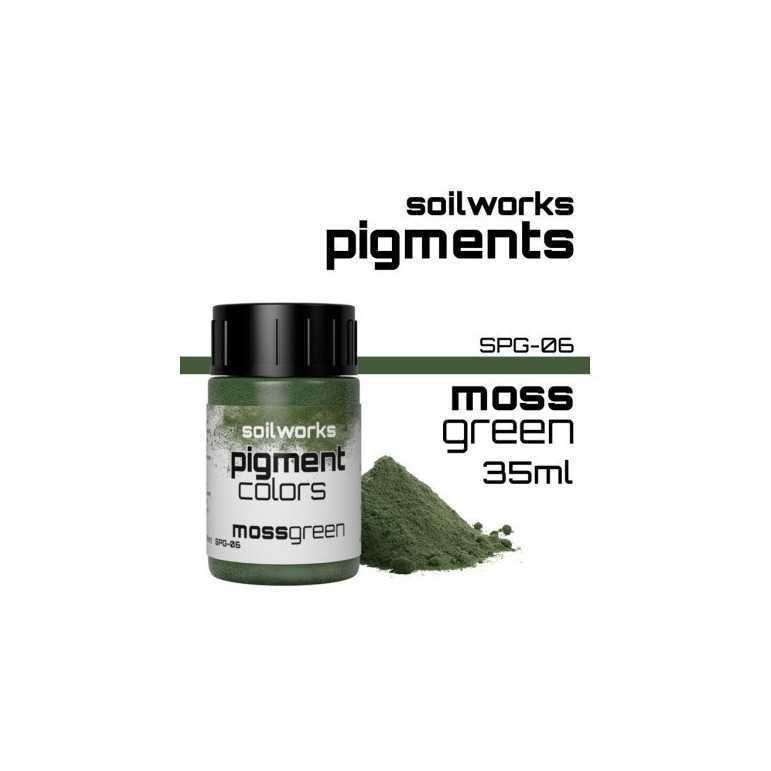 Pigment colors mossgreen