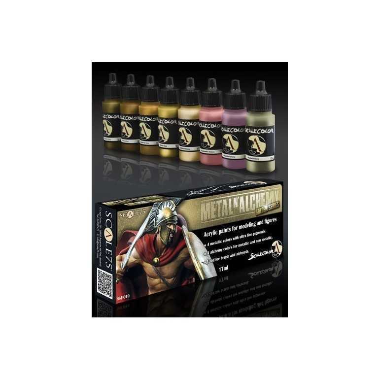 Metal n alchemy gold paint set