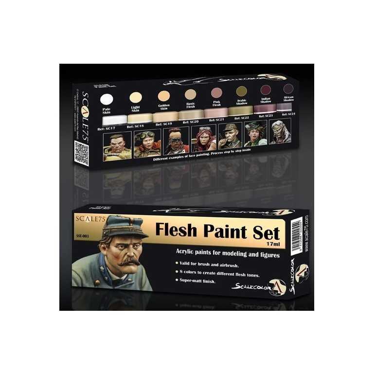 Flesh paint set