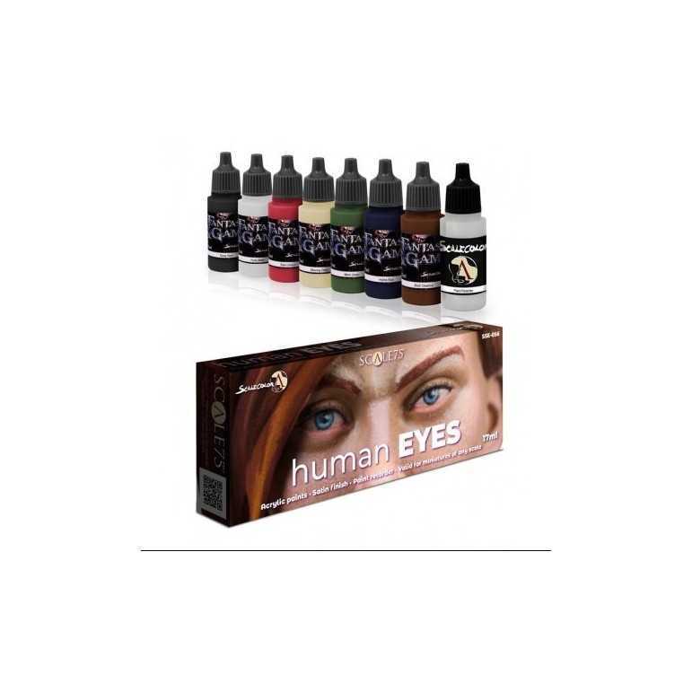 Human eyes paint set