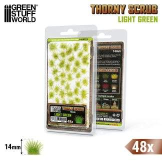 THORNY SCRUB 14MM LIGHT GREEN