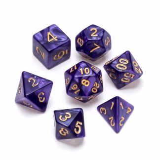 GREIFENFELS - PEARL SERIES: PURPLE - NUMBERS: GOLD