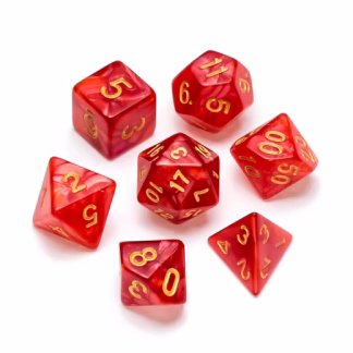 GREIFENFELS - PEARL SERIES: RED - NUMBERS: GOLD