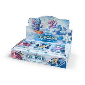 Disney Lorcana TCG: Winterspell Booster Pack display