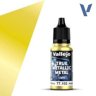 Vallejo True Metallic Metal: Radiant Yellow (Light) (18ml)
