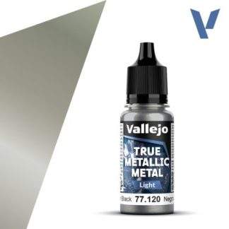 Vallejo True Metallic Metal: Obsidian Black (Light) (18ml)