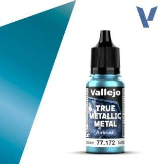 Vallejo True Metallic Metal: Hydra Turquoise (Airbrush) (18ml)