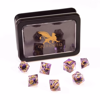 GREIFENFELS - RAZOR SERIES: PURPLE DRAGON EYE, CLEAR, GOLD NUMBERS