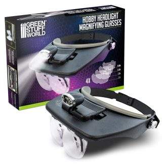 Magnifying glasses with light